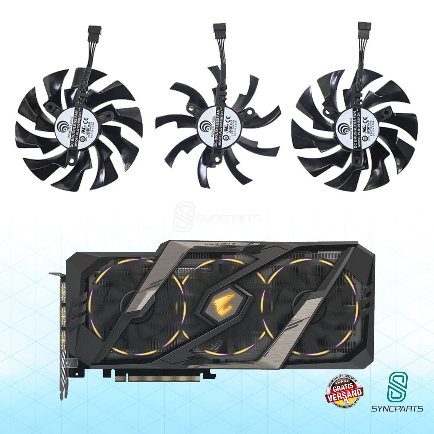 Grafikkartenlüfter Gigabyte AORUS RTX 2080 Ti XTREME, 2060 / 2070 Super