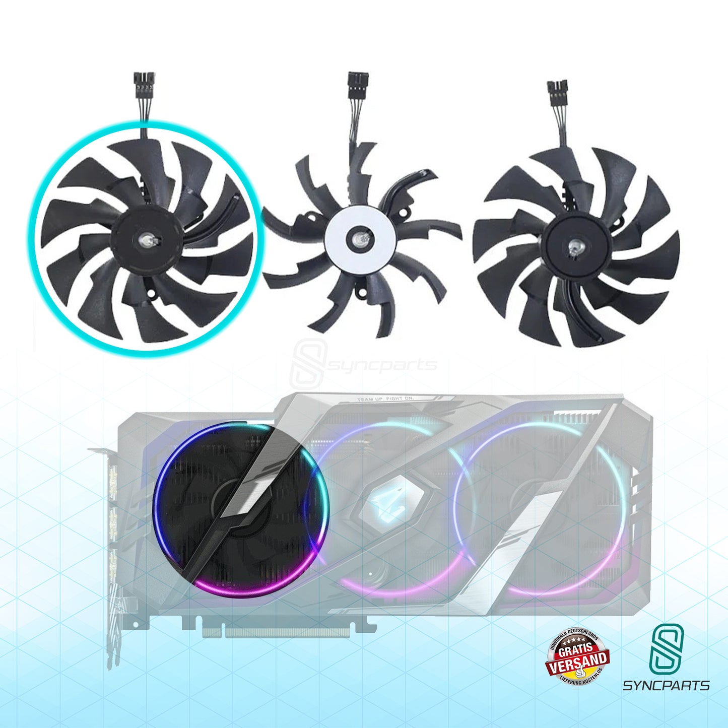 Grafikkartenlüfter Gigabyte AORUS RTX 2080 Ti XTREME, 2060 / 2070 Super