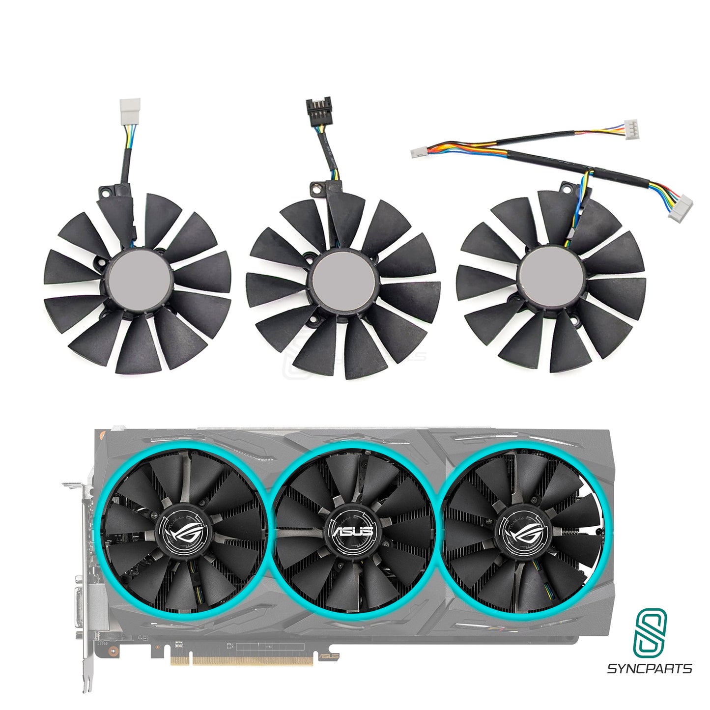 Grafikkartenlüfter ASUS ROG Strix Radeon RX 580 Ersatz
