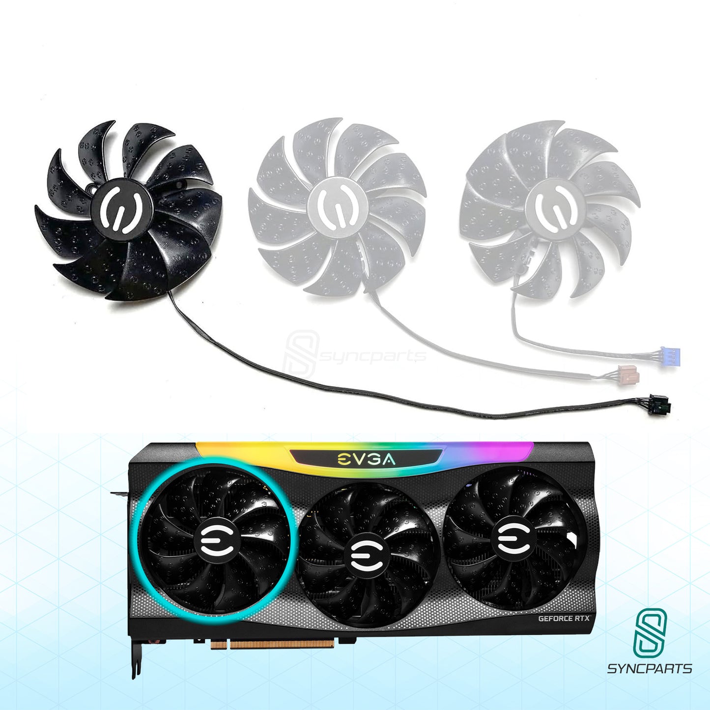 Ersatz Lüfter EVGA GeForce RTX 30** FTW3 Serie