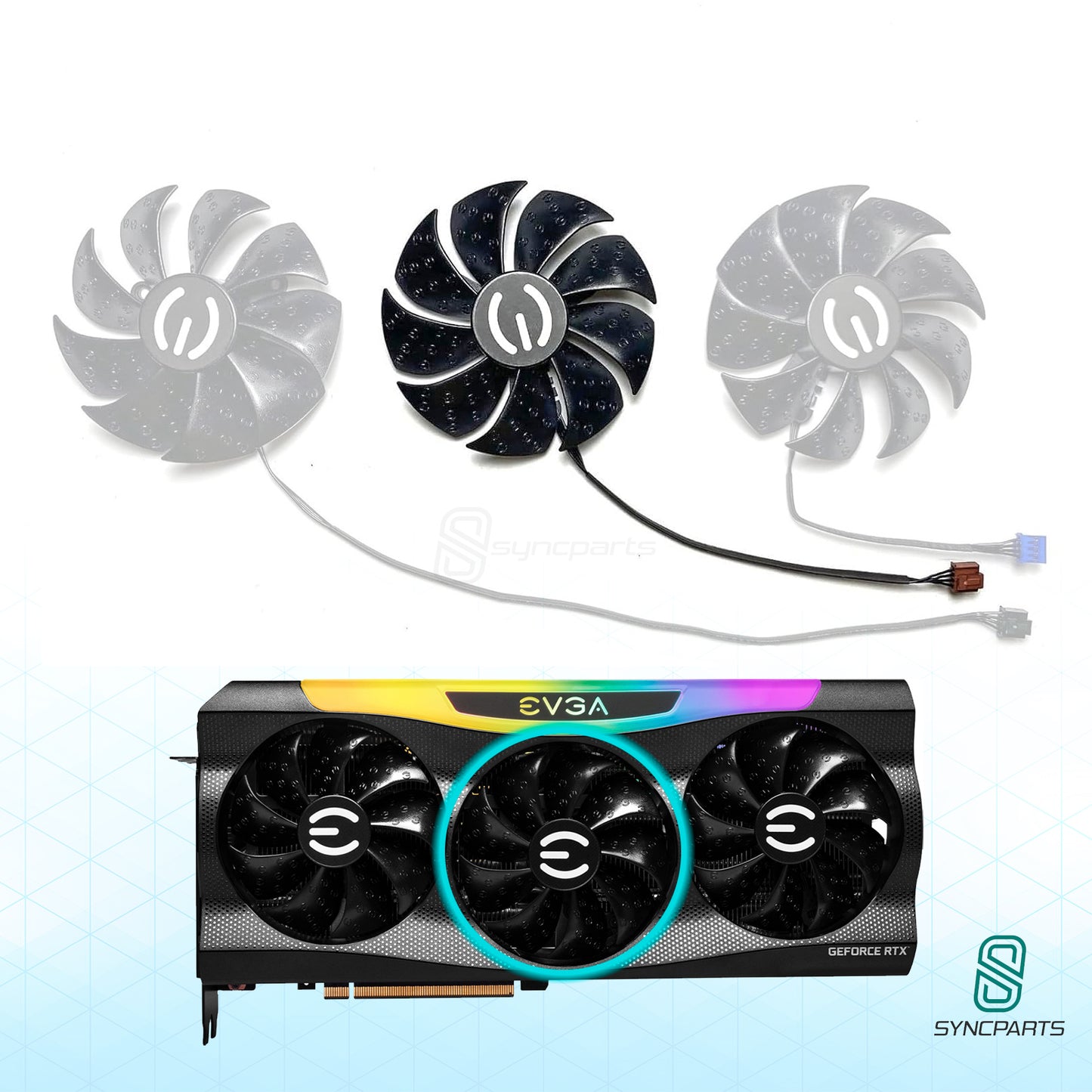Ersatz Lüfter EVGA GeForce RTX 30** FTW3 Serie