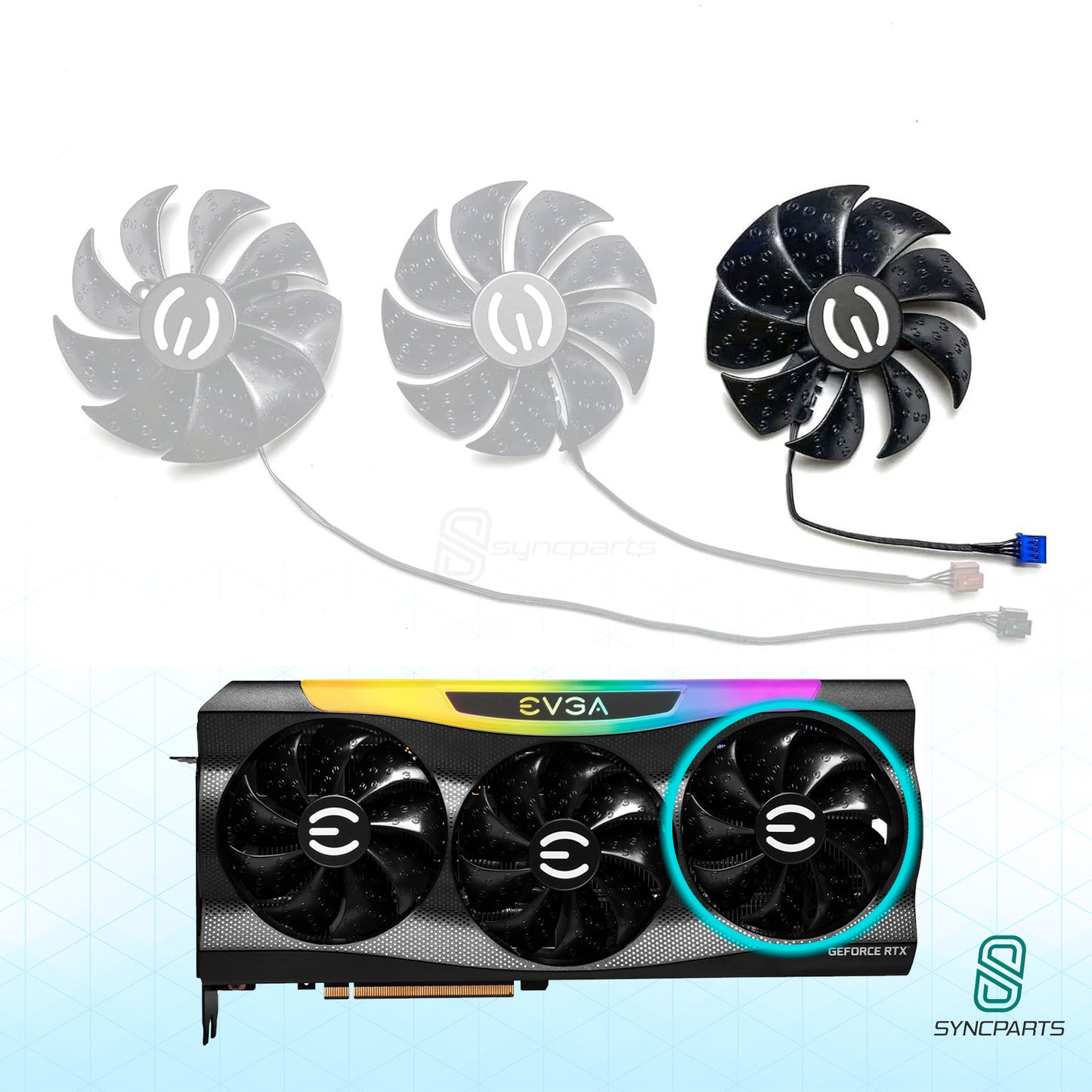 Ersatz Lüfter EVGA GeForce RTX 30** FTW3 Serie