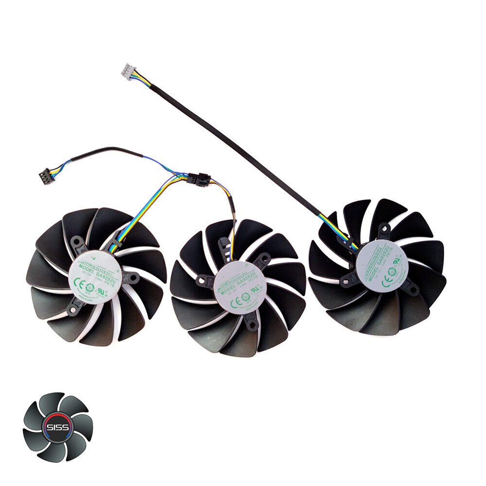Lüfter für Grafikkarte Zotac RTX 2070Ti, 3080 Ti AMP Holo, 3090-Holo. SISS™