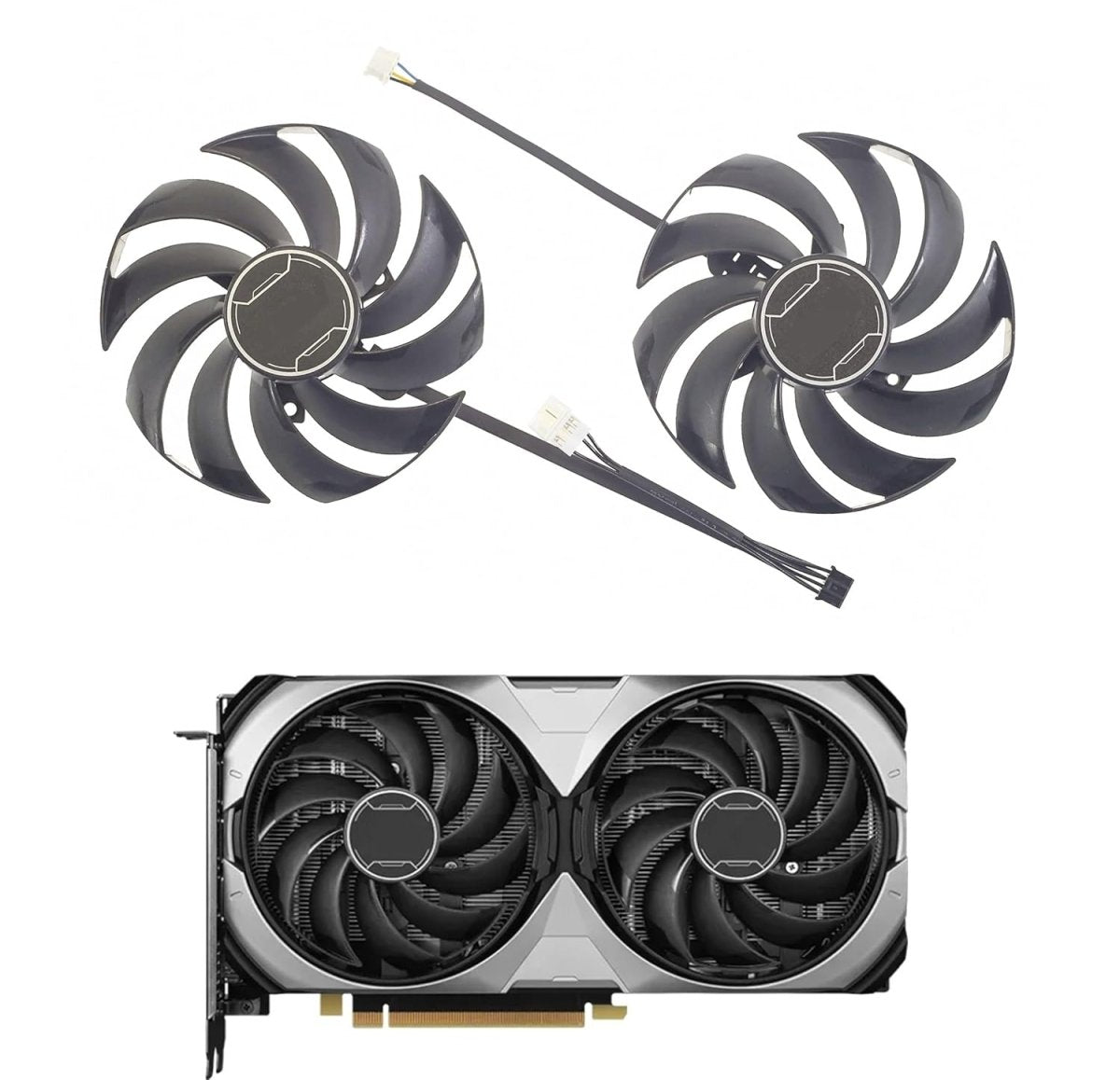 Lüfter für Grafikkarten MSI GeForce RTX 4070 Ventus/Super-Ventus, 4070 Ti SUPER Ventus 2X OC