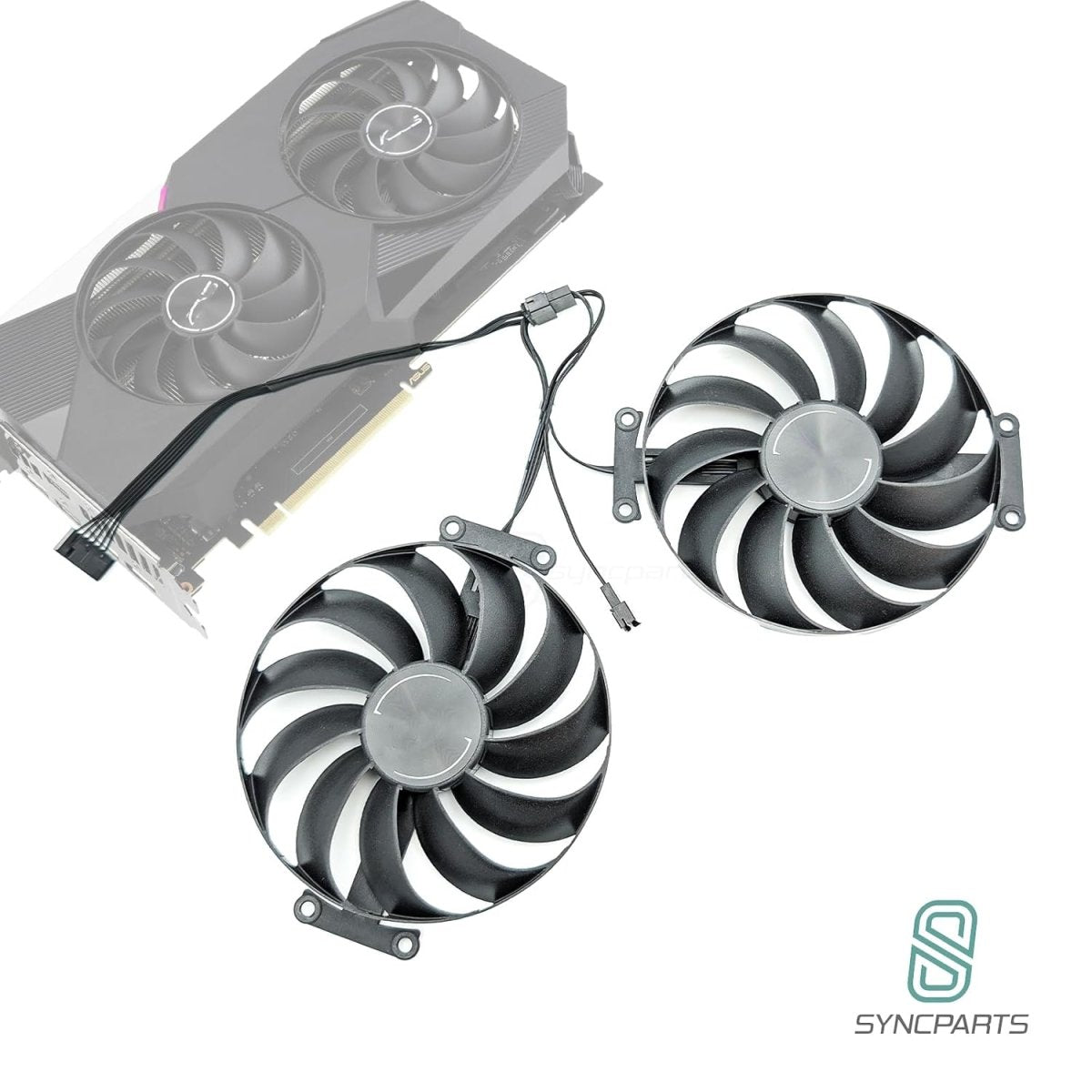 Lüfter Grafikkarten ASUS DUAL RTX 3070 OC, RTX 3060 Ti, Raden RX 6700 XT