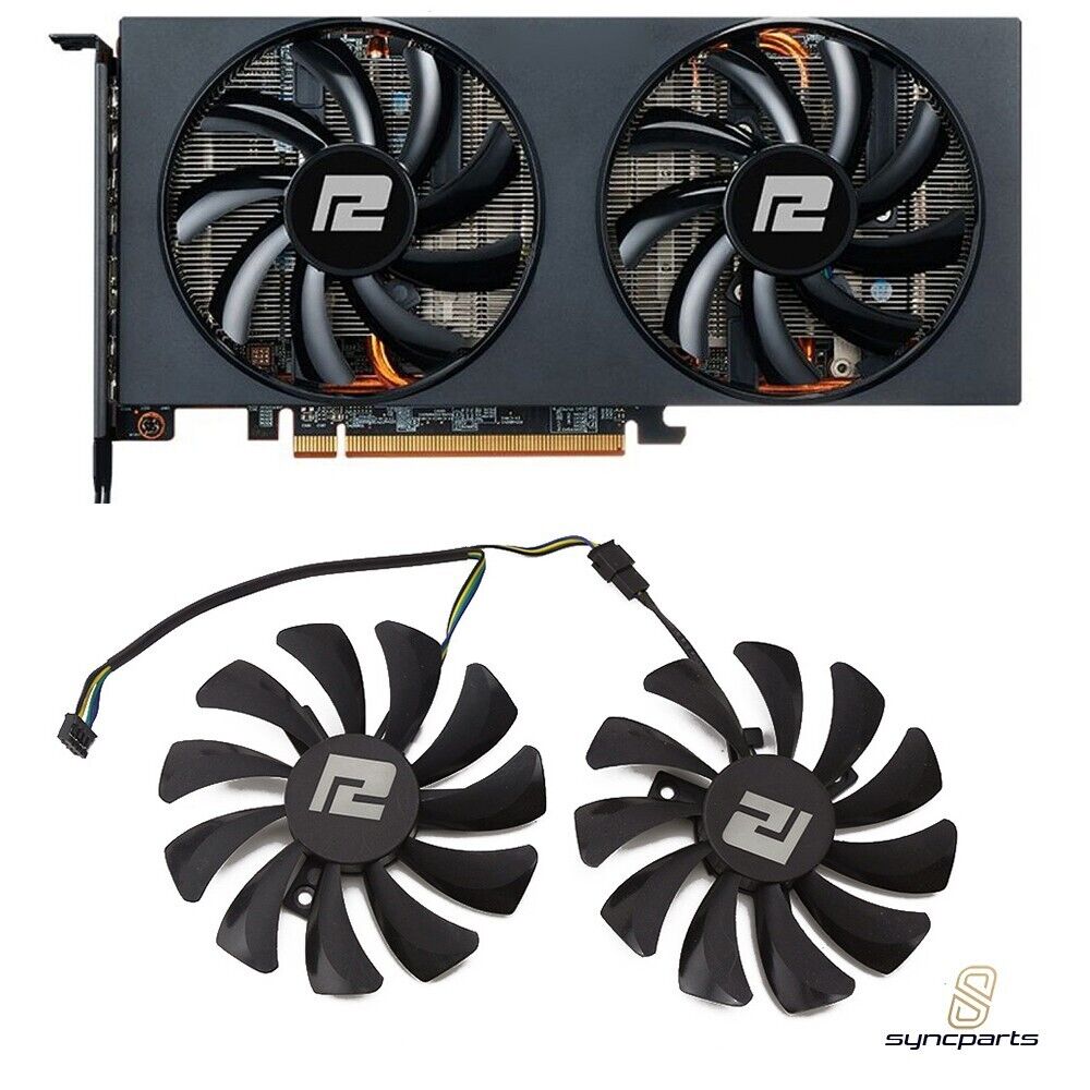 Lüfter Grafikkarten PowerColor RX6600 RX 6700 5700 6650 Fighter