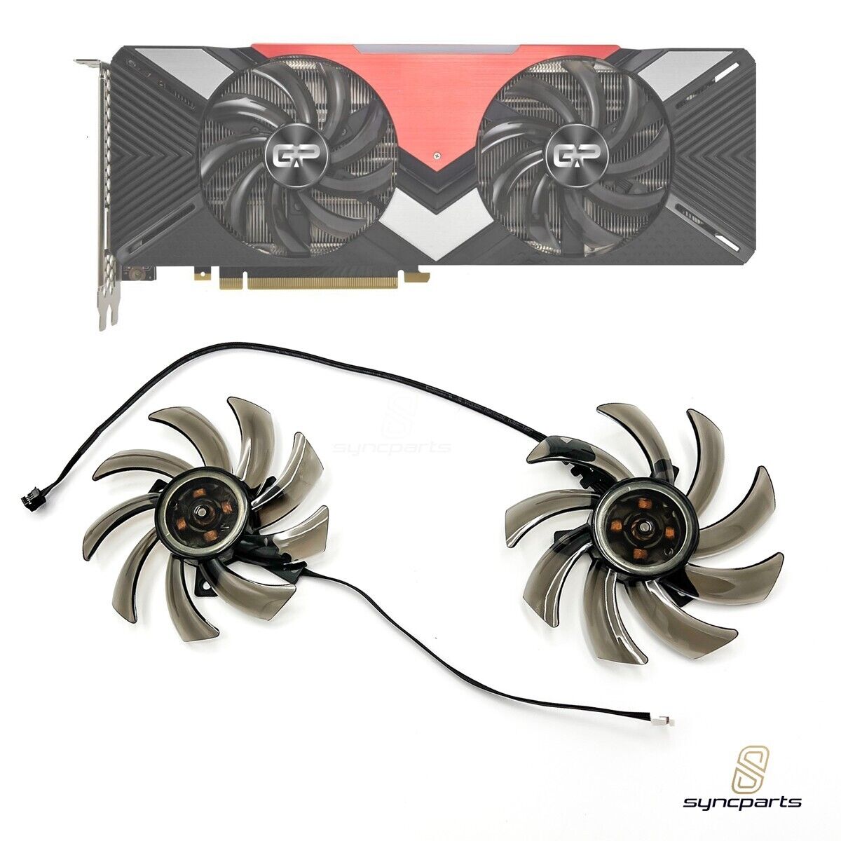 PNY PALIT RTX 2060 SUPER, 2070 Gamingpro Dual Grafikkartenlüfter GA91S2U
