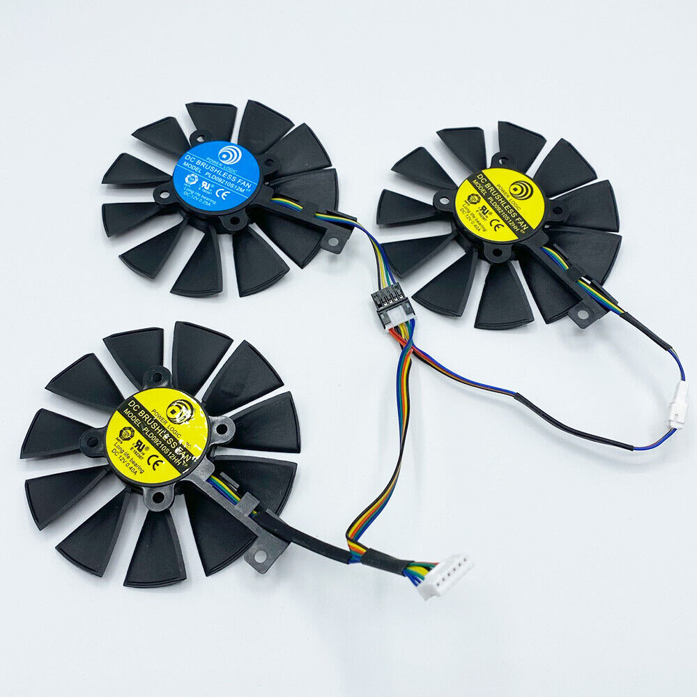 SISS® Grafikkarte Lüfter für ASUS Strix GTX 1060 OC, 1070 1080 GTX 1080Ti RX480