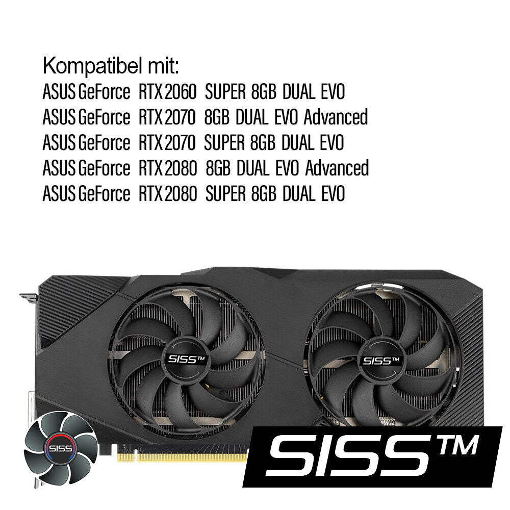 Grafikkartenlüfter ASUS Dual RTX 2060 Super EVO, RTX 2070/2080 SUPER OC EVO