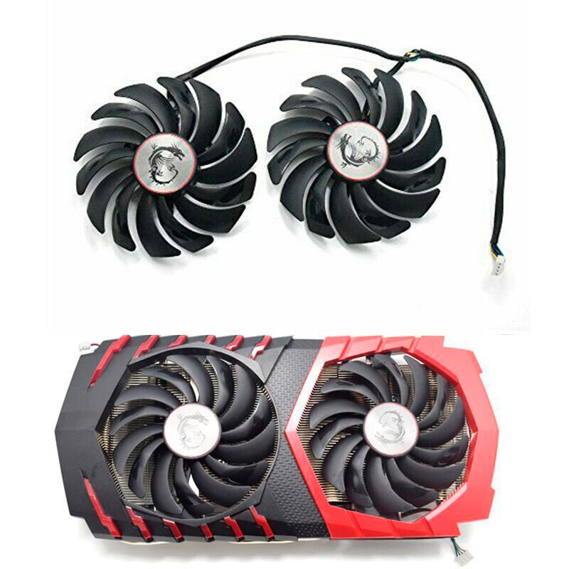 SISS™ Lüfter MSI GTX 1080 Ti 1080/1070/1060 RX470 480 570 580 Grafikkarte Cooling Fan