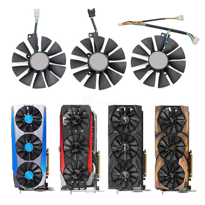 LüfterGrafikkartenlüfter ASUS ROG Strix Radeon RX 580, ASUS GTX 1060/1070/1080 Dragon ROG Strix
