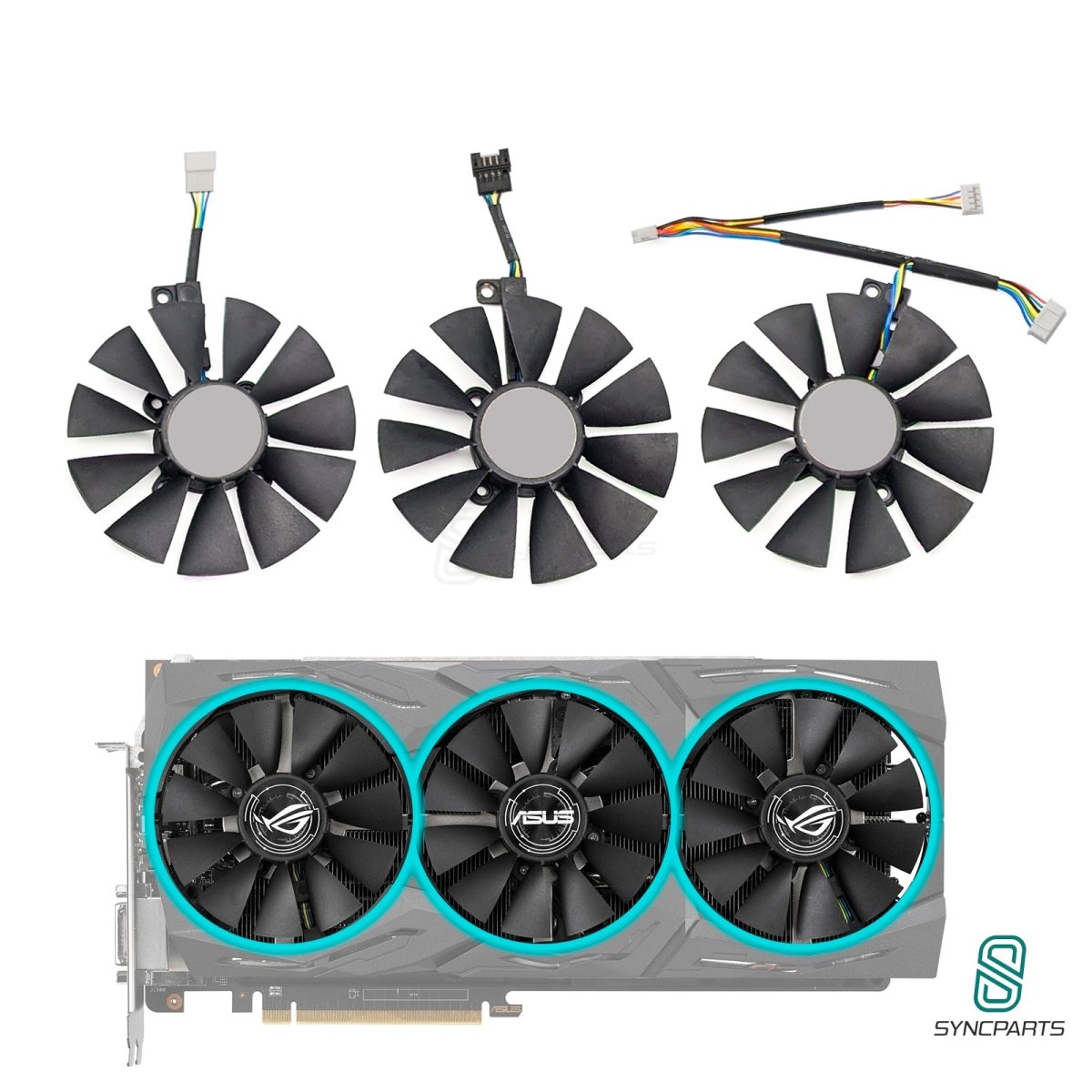 Grafikkartenlüfter ASUS ROG Strix Radeon RX 580, ASUS GTX 1060/1070/1080