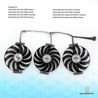 LüfterGrafikkartenlüfter ASUS ROG Strix 3060 Ti /3070 /3080 / 3090 ASUS STRIX Radeon RX 6700
