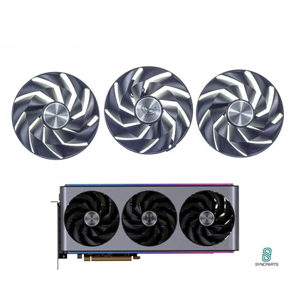 LüfterGrafikkartenlüfter Sapphire Nitro+ Radeon RX 7900 XT 7800 11322 - 01 - 40G Radeon RX 7800 XT