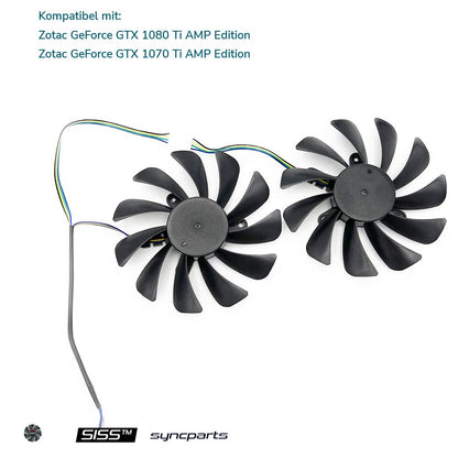 LüfterGrafikkartenlüfter Zotac GeForce GTX 1070TI 8Gb, 1080 Ti AMP Edition 1070 Ti AMP! Edition