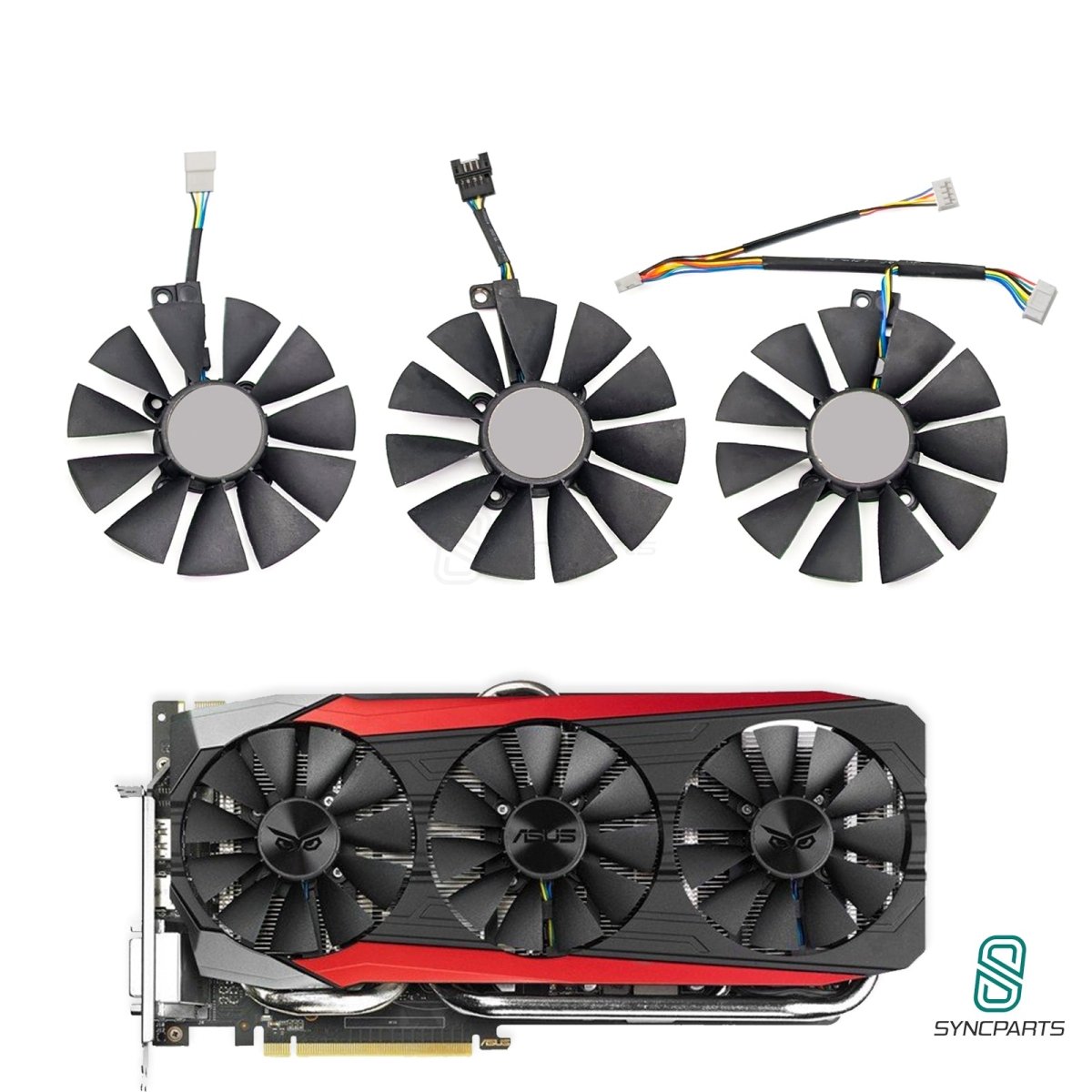Lüfter Ersatz ASUS Strix Radeon R9 390, 390X, GTX 1080, GTX 1060