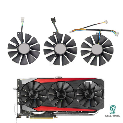 LüfterLüfter Ersatz ASUS Strix Radeon R9 390, 390X, GTX 1080, GTX 1060 1080 Ti ASUS Strix GTX 1060 OC