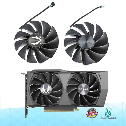 LüfterSISS® für ZOTAC GAMING GeForce RTX 3060 Ti OC Twin Edge Grafikkarten Lüfter 3060Ti Twin Edge RTX 3050 Twin Edge
