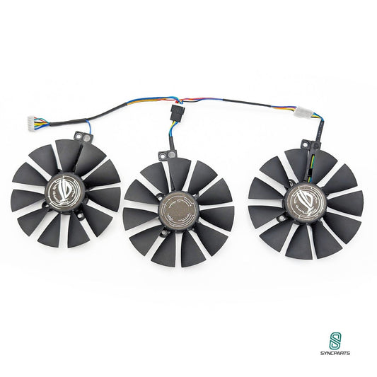 SISS® Grafikkarte Lüfter für ASUS Strix GTX 1060 OC, 1070 1080 GTX 1080Ti RX480