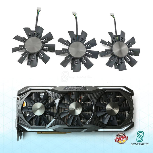 SYNCPARTS ® Grafikkarte Lüfter ZOTAC GTX 1070 Ti AMP EXTREME