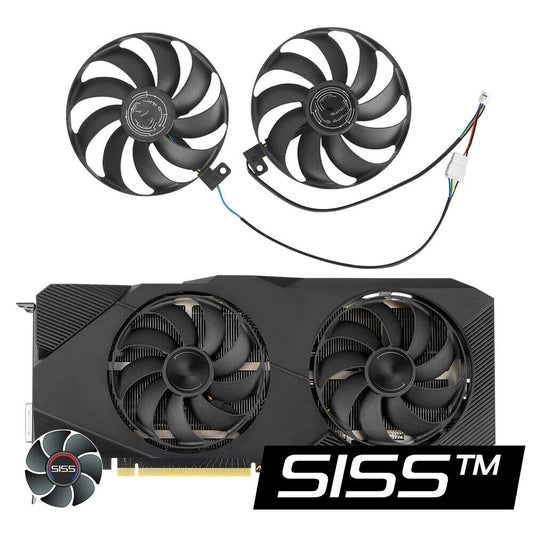 ASUS RTX 2060 Super 2070, ASUS 2080 Super DUAL EVO Grafikkartenlüfter T129215SU Cooling Fan