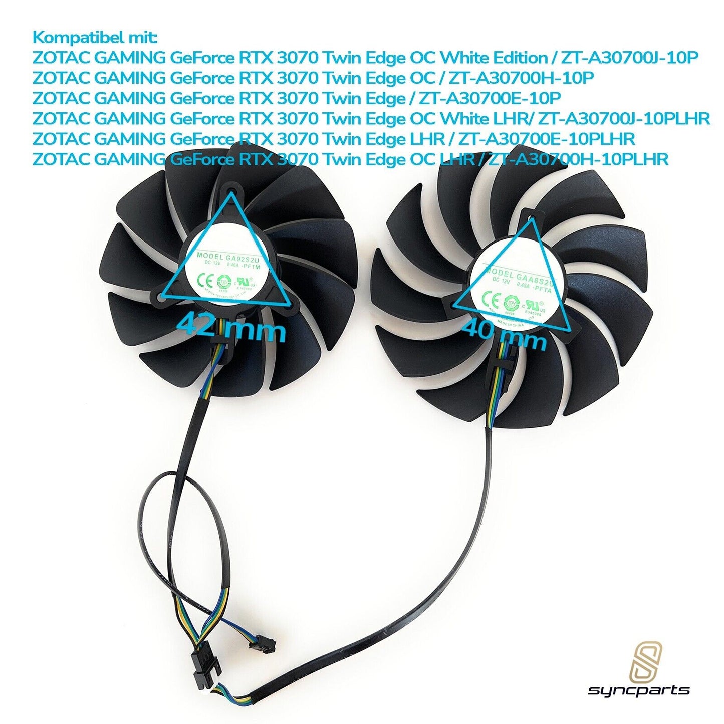 Lüfter Grafikkarte ZOTAC GAMING RTX 3070 Twin-Edge