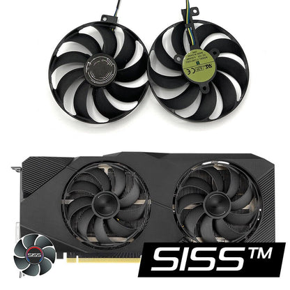 LüfterGrafikkartenlüfter ASUS Dual RTX 2060 Super EVO, RTX 2070/2080 SUPER OC EVO ASUS DUAL EVO