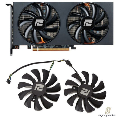 LüfterLüfter Grafikkarten PowerColor RX6600 RX 6700 5700 6650 Fighter