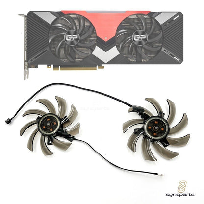 LüfterPNY PALIT RTX 2060 SUPER, 2070 Gamingpro Dual Grafikkartenlüfter GA91S2U 1660Ti ASUS DUAL