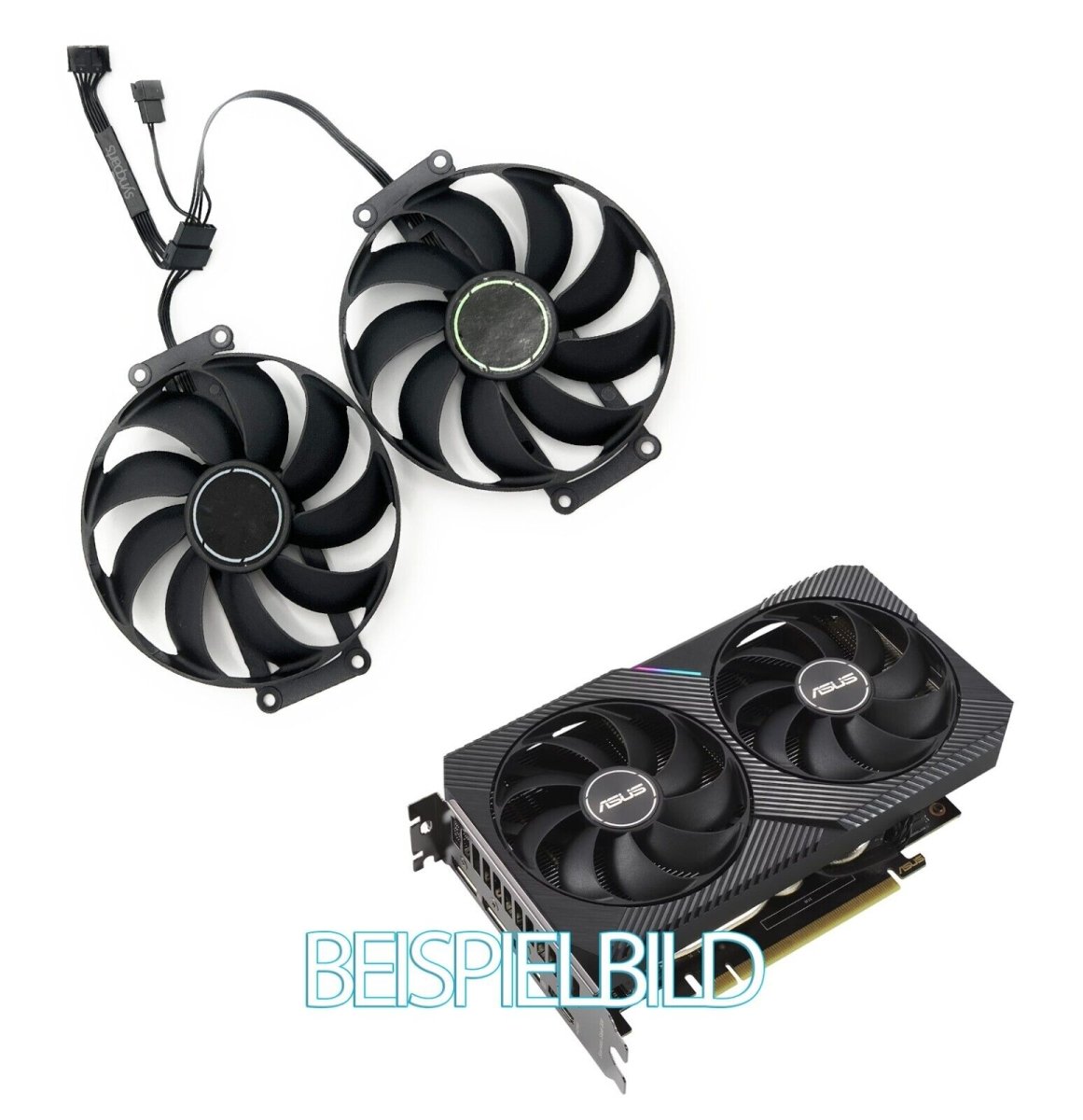 SISS® Grafikkartenlüfter für ASUS Dual RTX 3060/3060 Ti MINI OC | CF9010U12D