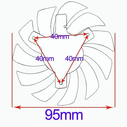 LüfterSISS™ Lüfter MSI GTX 1080 Ti 1080/1070/1060 RX470 480 570 580 Grafikkarte Cooling Fan GTX 1080 Ti MSI GTX 1080TI GAMING