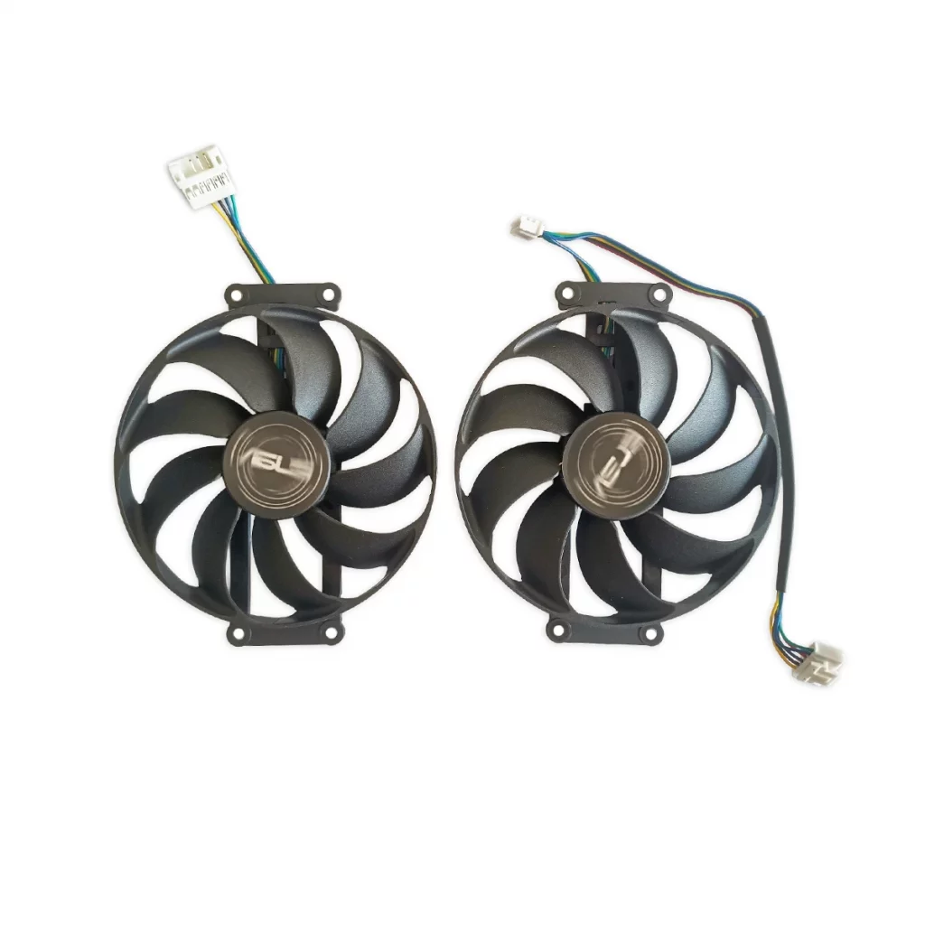 Grafikkartenlüfter für ASUS Dual RTX 2070 EVO V2, RTX 1660 EVO, ASUS Dual GeForce RTX 2060 SUPER EVO V2, 87mm, 2er Set