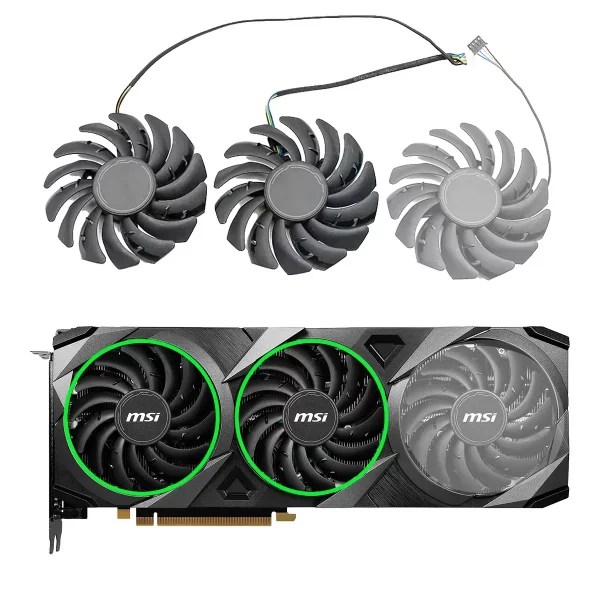 PLD09210S12HH Grafikkartenlüfter 87mm MSI Ventus