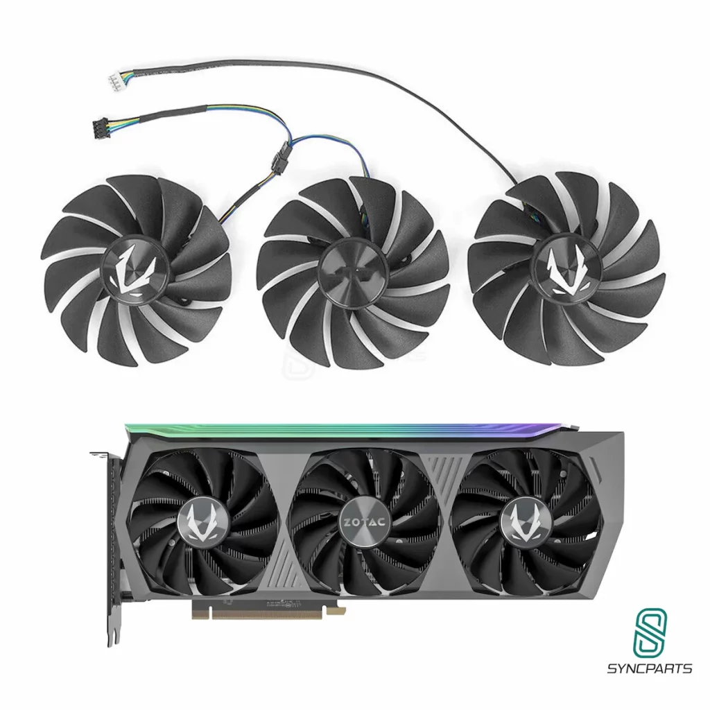 88mm Grafikkartenlüfter GA92S2U GPU Lüfter für Grafikkarte Kühler ZOTAC GeForce RTX 3070 3080 Ti 3090 AMP Holo Grafikkartenventilator Set 3x