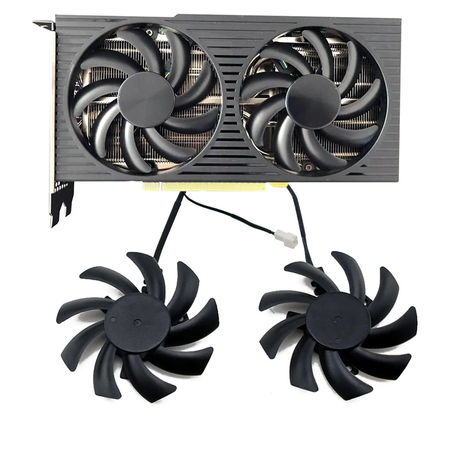 1 FDC10H12S9-C Ersatzlüfter montiert und als Set passend für Dell OEM RTX 3060 Ti Grafikkarte