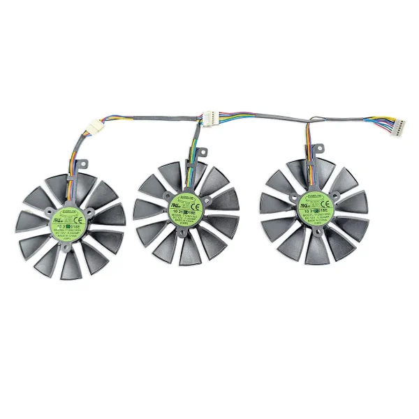 ASUS ROG Strix RTX 2060 2070 Grafikkartenlüfter Rückseite mit Modellnummern Everflow T129215SH und T129215SL