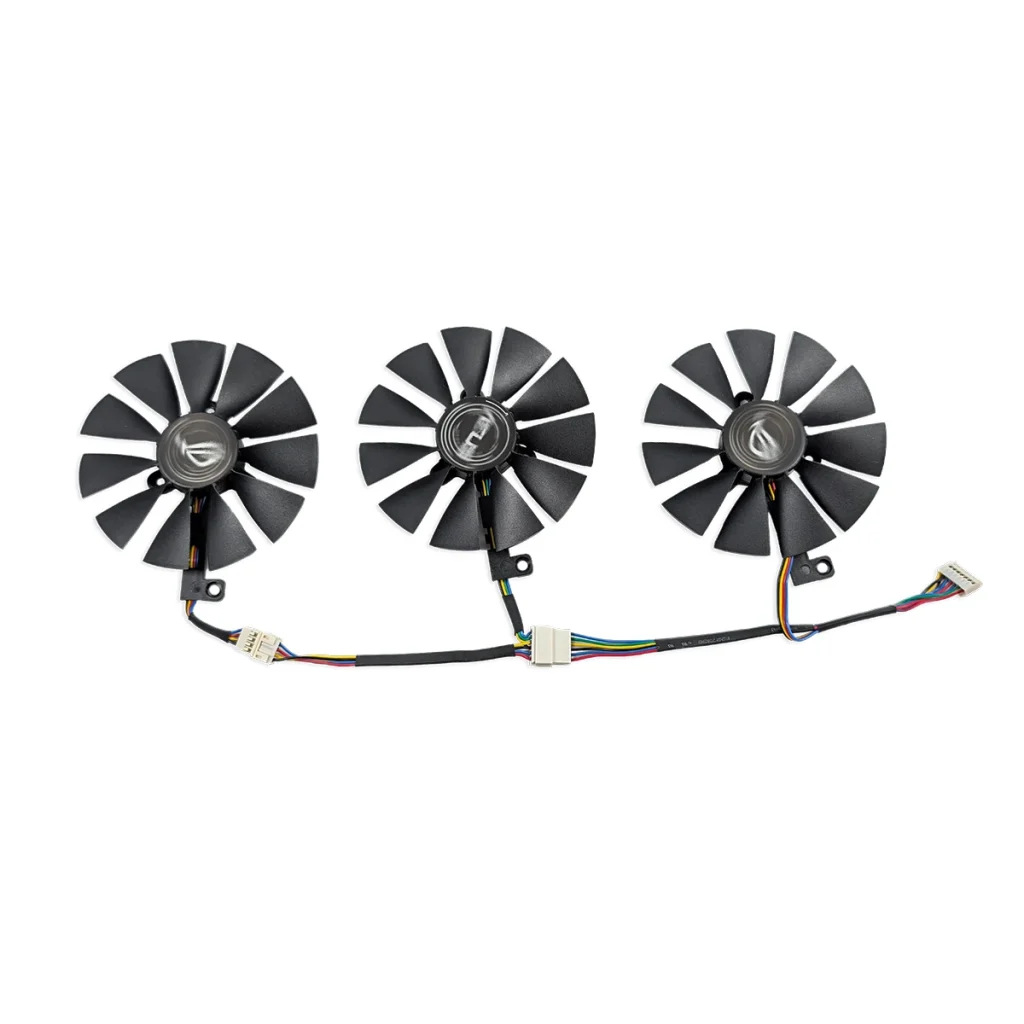 ASUS ROG Strix RTX 2060 2070 Grafikkartenlüfter Vorderseite 3er Set mit 88mm Rotorblättern und ROG Logo
