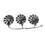 ASUS ROG Strix RTX 2060 2070 Grafikkartenlüfter Vorderseite 3er Set mit 88mm Rotorblättern und ROG Logo