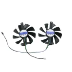 GPU Ersatzlüfter Rückseite mit DC 12V 0.40A Spezifikation und 4-Pin PWM Stecker